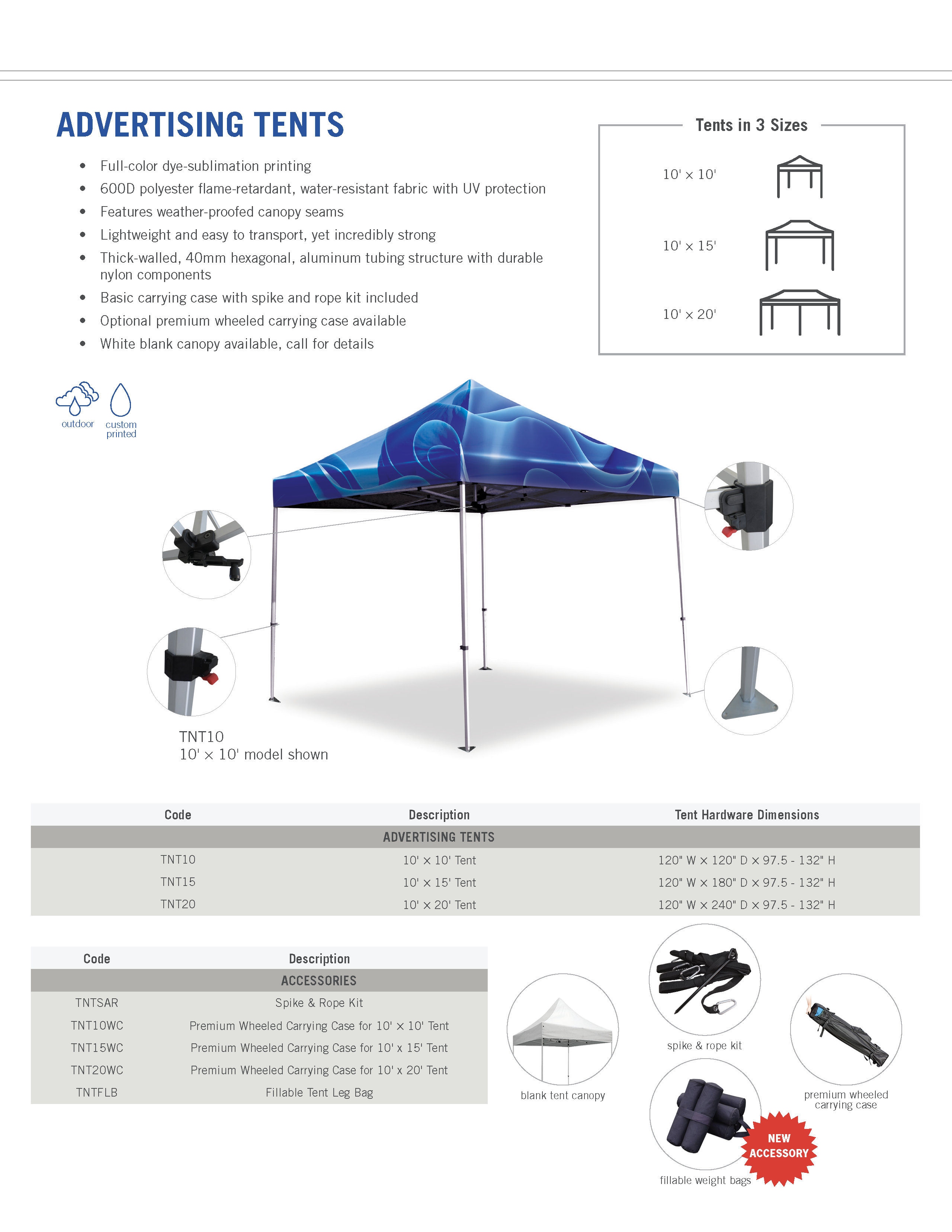 Link to our Tents Unbranded Sales Flyer